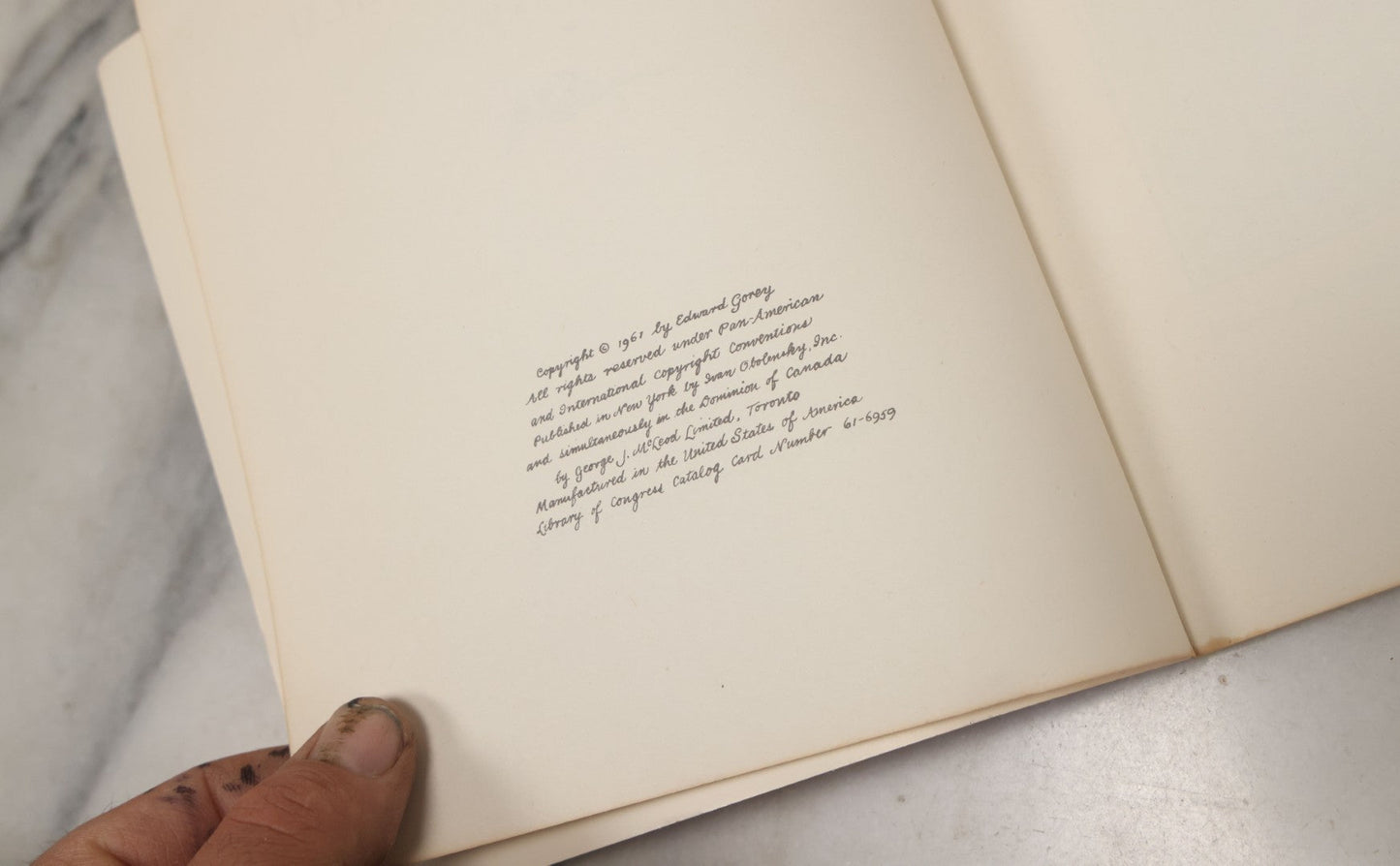 Lot 128 - "The Hapless Child" Vintage Macabre Illustrated Children's Book By Edward Gorey, Ivan Obolensky, Inc., Publishers, New York, Copyright 1961
