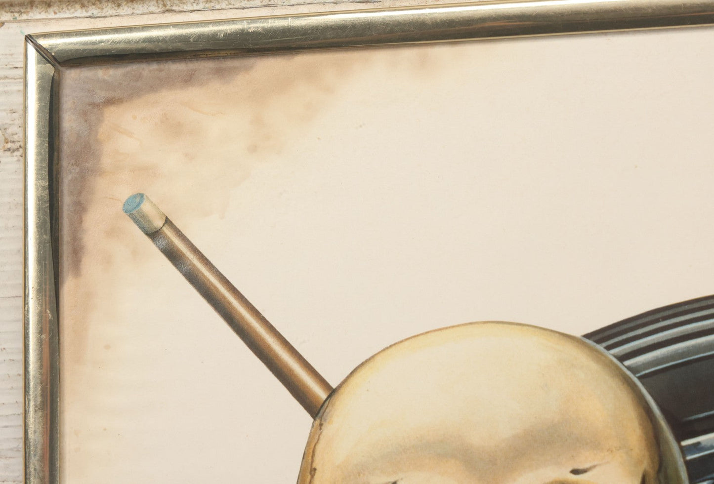 Lot 130 - Vintage David Mann Illustrated Easy Riders Novelty Poster With Motorcycle, Four Aces, Skull, Eagle, And Jack Daniels, Framed Carnival Prize, 16-1/4" x 20-1/4"