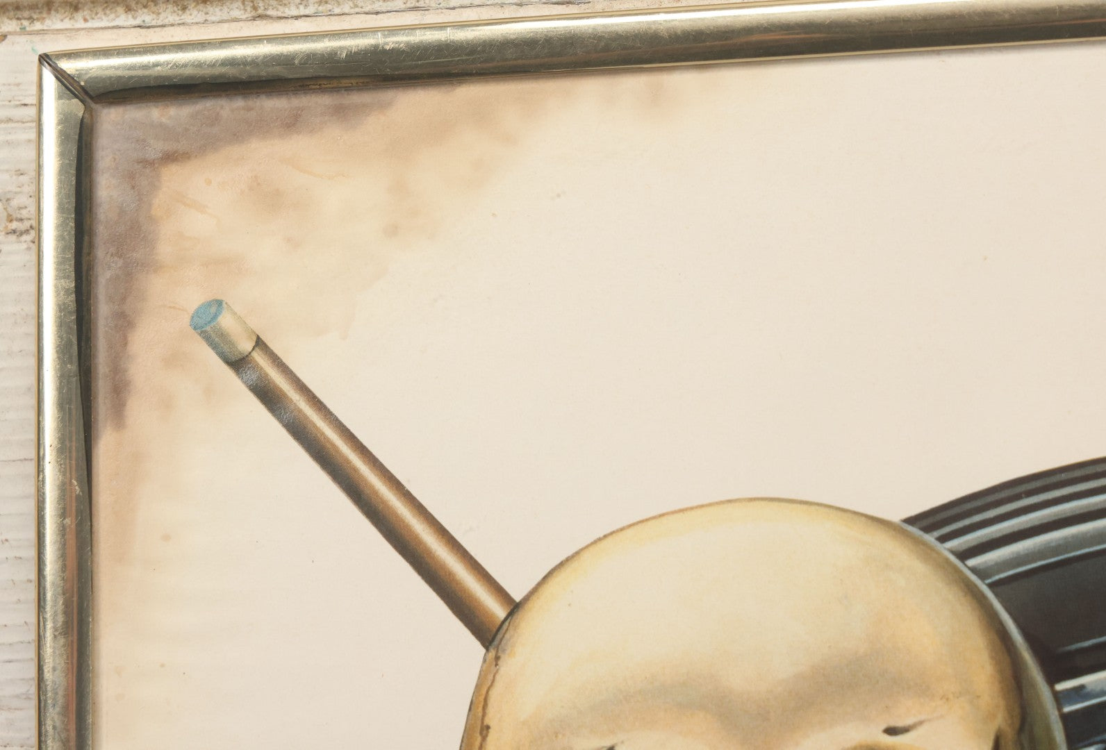 Lot 130 - Vintage David Mann Illustrated Easy Riders Novelty Poster With Motorcycle, Four Aces, Skull, Eagle, And Jack Daniels, Framed Carnival Prize, 16-1/4" x 20-1/4"