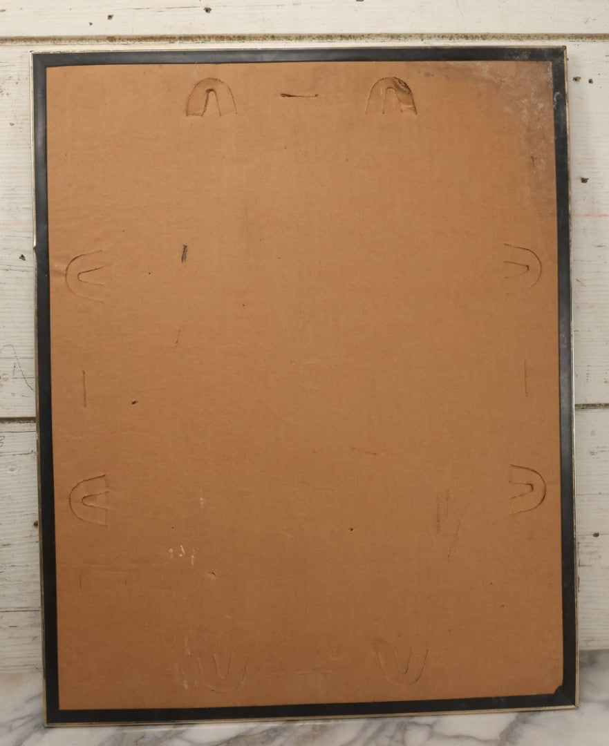 Lot 130 - Vintage David Mann Illustrated Easy Riders Novelty Poster With Motorcycle, Four Aces, Skull, Eagle, And Jack Daniels, Framed Carnival Prize, 16-1/4" x 20-1/4"