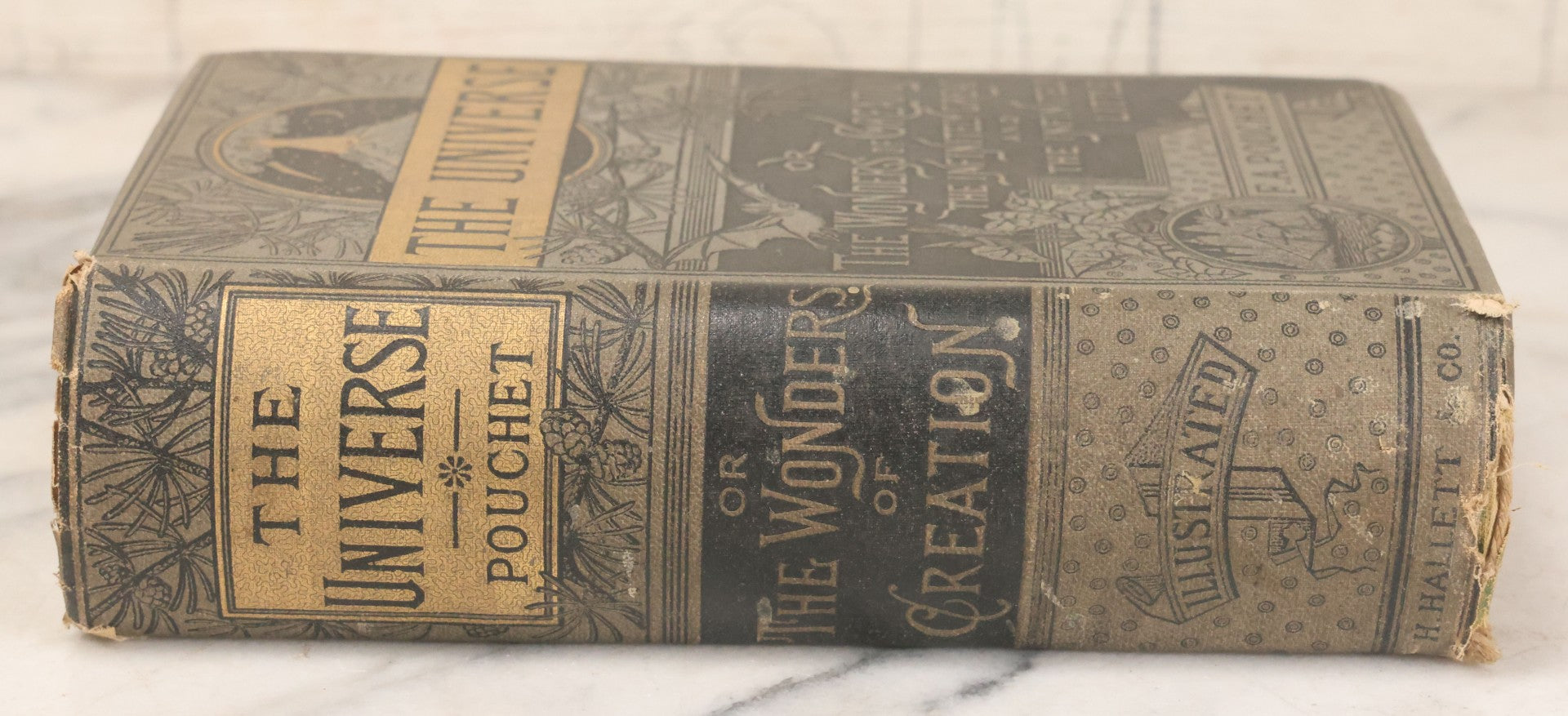 Lot 013 - "The Universe; Or The Wonders Of Creation, The Infinitely Great And The Infinitely Little" Antique Natural History Book By F.A. Pouchet, M.D., With 270 Engravings, B.B. Russell, Publisher, Boston, Seventh Edition, 1882