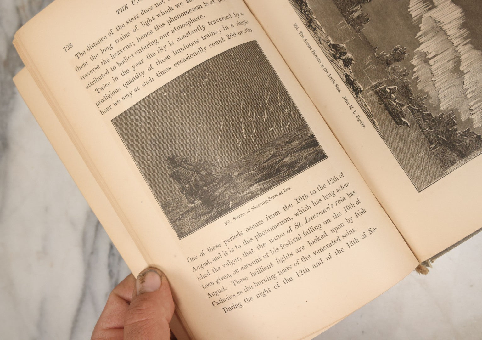 Lot 013 - "The Universe; Or The Wonders Of Creation, The Infinitely Great And The Infinitely Little" Antique Natural History Book By F.A. Pouchet, M.D., With 270 Engravings, B.B. Russell, Publisher, Boston, Seventh Edition, 1882