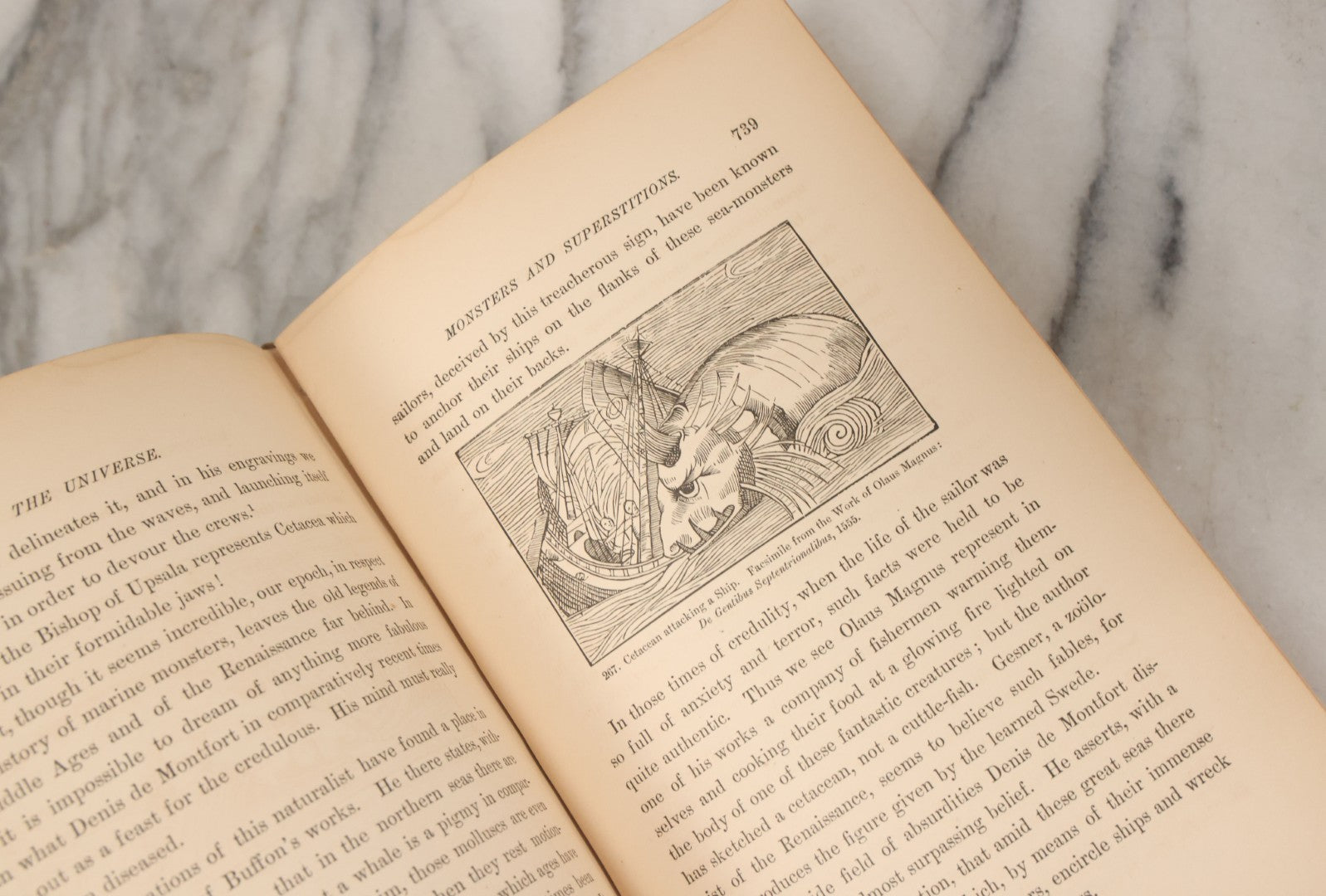 Lot 013 - "The Universe; Or The Wonders Of Creation, The Infinitely Great And The Infinitely Little" Antique Natural History Book By F.A. Pouchet, M.D., With 270 Engravings, B.B. Russell, Publisher, Boston, Seventh Edition, 1882