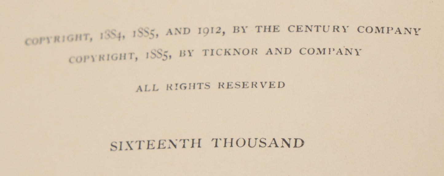 Lot 014 - "Davy And The Goblin; Or What Followed Reading 'Alice's Adventures In Wonderland'" Antique Fantasy Book By Charles E. Carryl, With Illustrations By E.B. Bensell, Houghton Mifflin Company, Publishers, Boston & New York, 1885