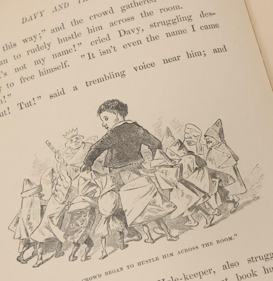 Lot 014 - "Davy And The Goblin; Or What Followed Reading 'Alice's Adventures In Wonderland'" Antique Fantasy Book By Charles E. Carryl, With Illustrations By E.B. Bensell, Houghton Mifflin Company, Publishers, Boston & New York, 1885