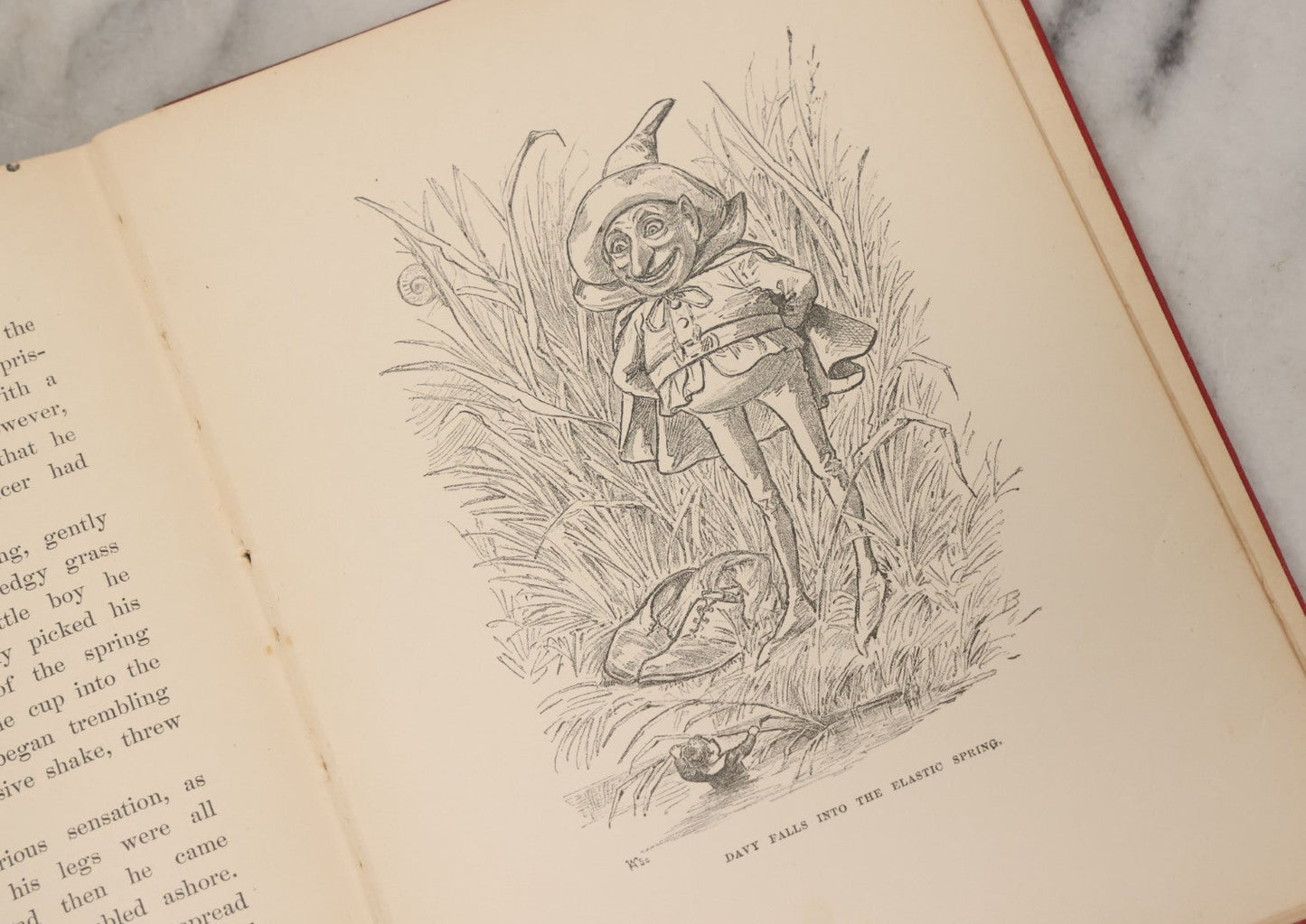 Lot 014 - "Davy And The Goblin; Or What Followed Reading 'Alice's Adventures In Wonderland'" Antique Fantasy Book By Charles E. Carryl, With Illustrations By E.B. Bensell, Houghton Mifflin Company, Publishers, Boston & New York, 1885