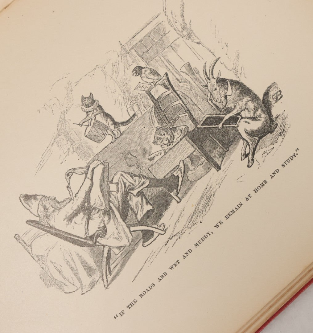Lot 014 - "Davy And The Goblin; Or What Followed Reading 'Alice's Adventures In Wonderland'" Antique Fantasy Book By Charles E. Carryl, With Illustrations By E.B. Bensell, Houghton Mifflin Company, Publishers, Boston & New York, 1885