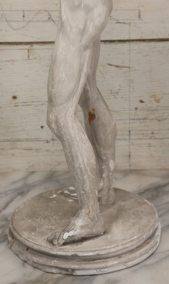 Lot 022 - Antique Anatomical Medical Human Body Chalkware Sculpture Statue, Manufactured By P.P. Caproni & Bro., Caproni Casts, Made In U.S.A., Boston, Note Heavy Wear And Losses, 23-1/2" H