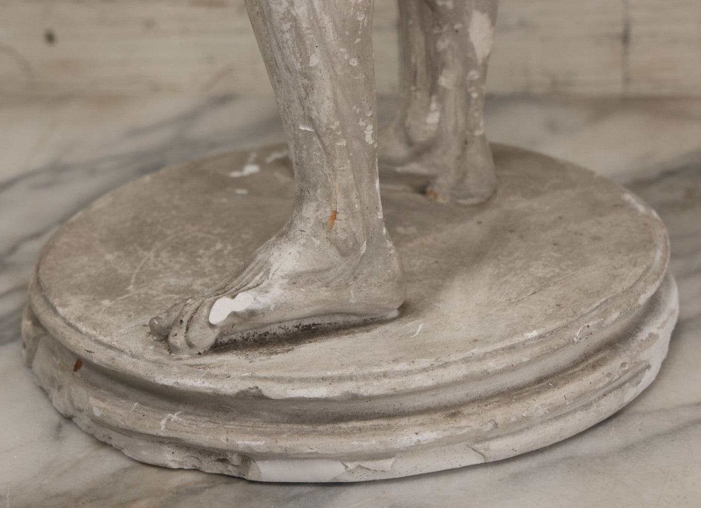 Lot 022 - Antique Anatomical Medical Human Body Chalkware Sculpture Statue, Manufactured By P.P. Caproni & Bro., Caproni Casts, Made In U.S.A., Boston, Note Heavy Wear And Losses, 23-1/2" H