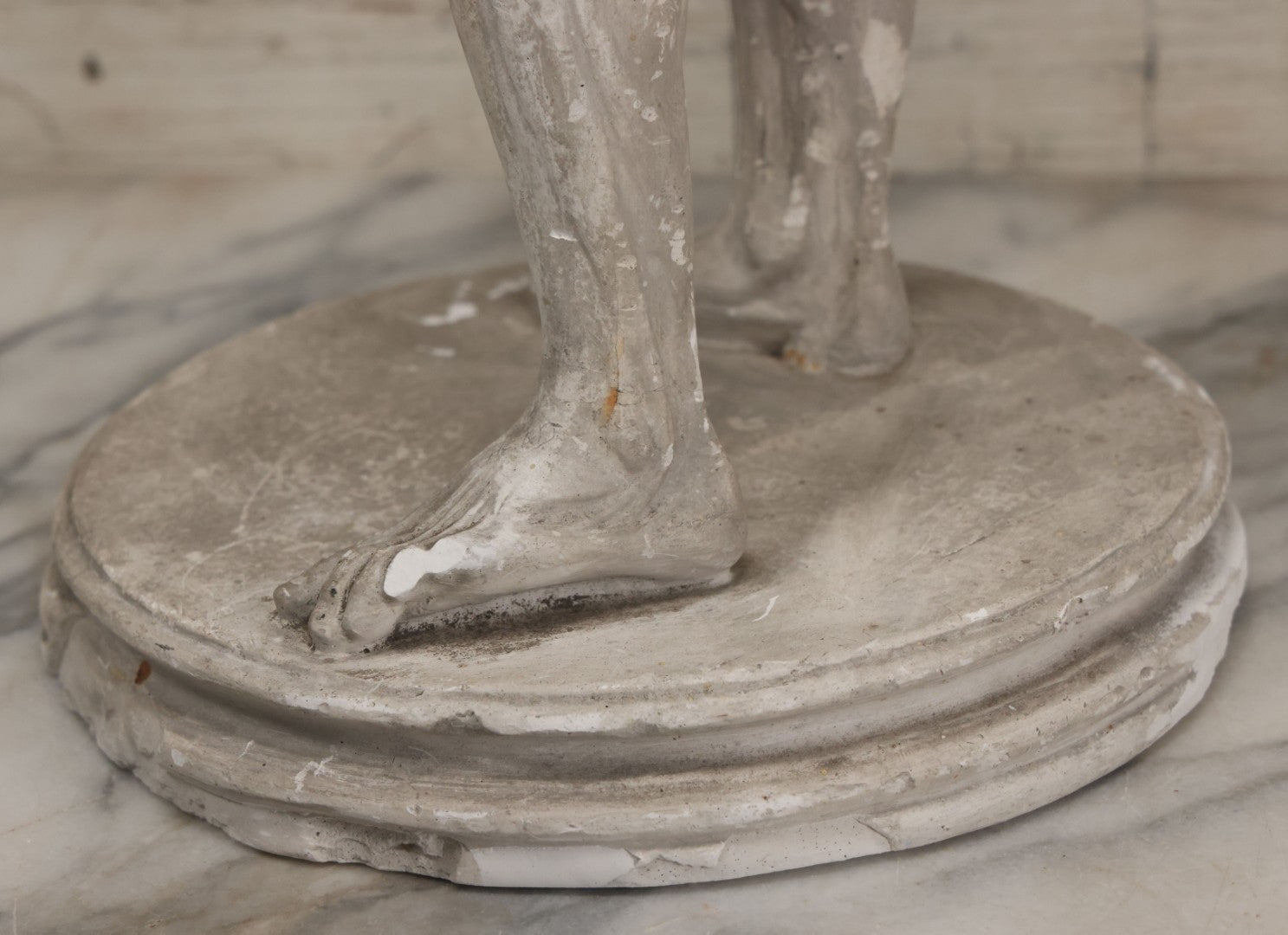 Lot 022 - Antique Anatomical Medical Human Body Chalkware Sculpture Statue, Manufactured By P.P. Caproni & Bro., Caproni Casts, Made In U.S.A., Boston, Note Heavy Wear And Losses, 23-1/2" H