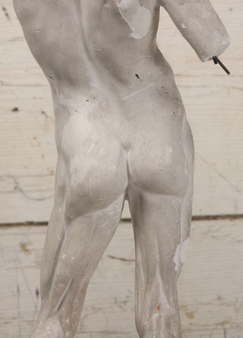 Lot 022 - Antique Anatomical Medical Human Body Chalkware Sculpture Statue, Manufactured By P.P. Caproni & Bro., Caproni Casts, Made In U.S.A., Boston, Note Heavy Wear And Losses, 23-1/2" H