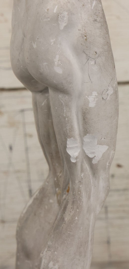 Lot 022 - Antique Anatomical Medical Human Body Chalkware Sculpture Statue, Manufactured By P.P. Caproni & Bro., Caproni Casts, Made In U.S.A., Boston, Note Heavy Wear And Losses, 23-1/2" H