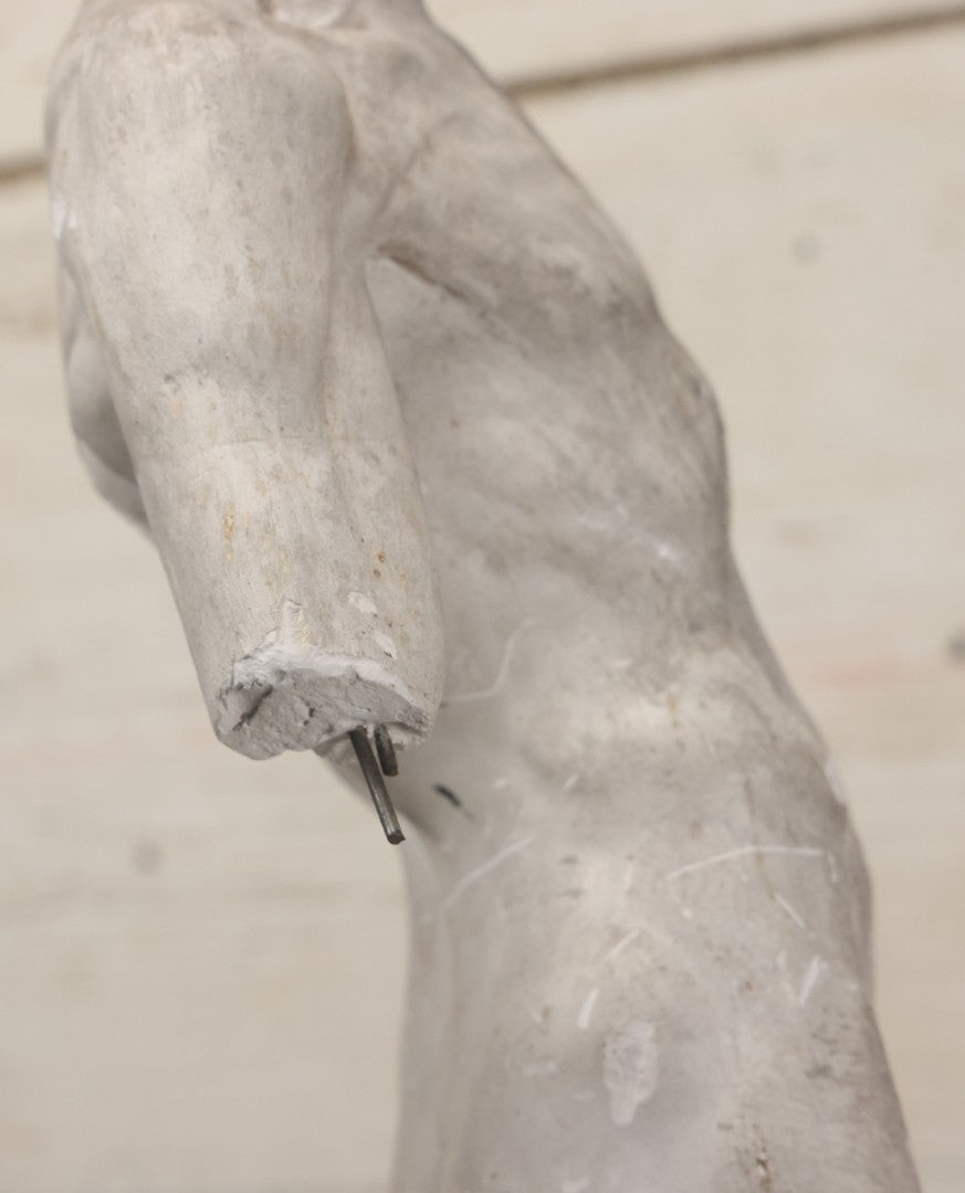 Lot 022 - Antique Anatomical Medical Human Body Chalkware Sculpture Statue, Manufactured By P.P. Caproni & Bro., Caproni Casts, Made In U.S.A., Boston, Note Heavy Wear And Losses, 23-1/2" H