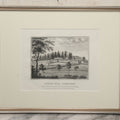 Lot 032 - Antique Lithograph Print Of Laurel Hill Cemetery, Philadelphia Pennsylvania, Published By J.T. Bowen, 1840, In Modern Frame, 15-1/4" x 12-1/2"