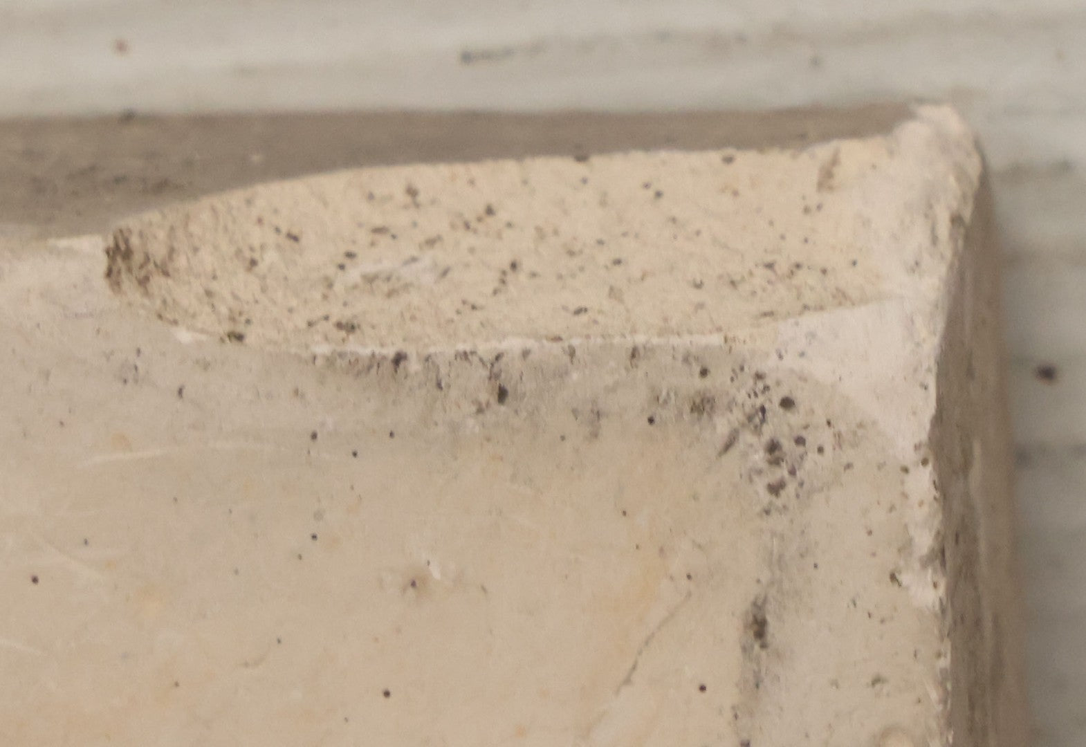 Lot 033 - Antique White Ceramic Wall Plaque Featuring A Guardian Angel Carrying Two Babies, With An Owl In Flight In The Background, 6-7/8" Sides