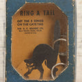 Lot 047 - Vintage "Ring A Tail" Black Cat Dexterity Game, "Get The Five Rings On The Cats Tail," Manufactured By The A.C. Gilbert Company, New Haven, Connecticut, Printed In U.S.A.