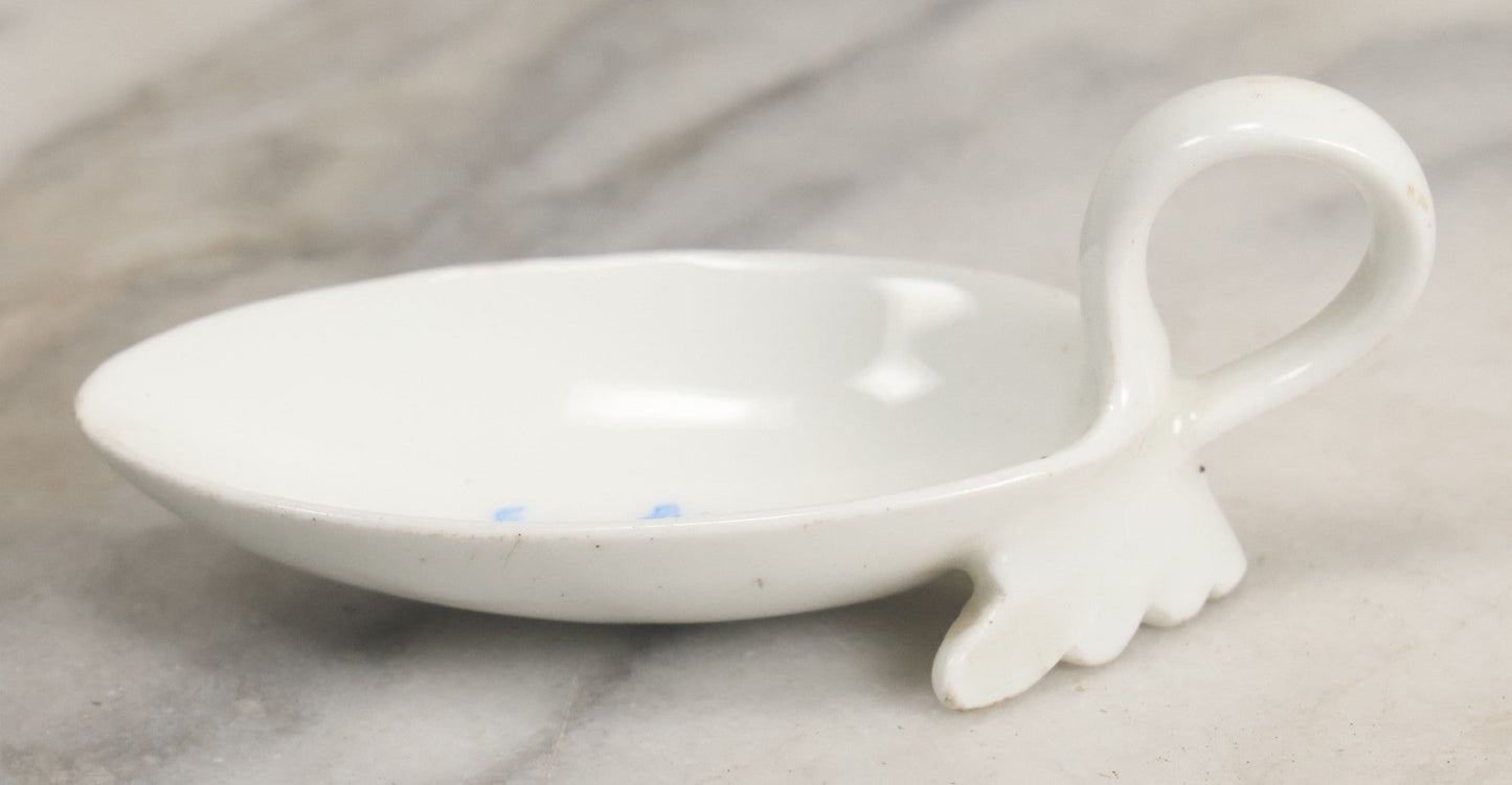 Lot 053 - Antique Porcelain Medicine Dosage Spoon, Marked James Epps, Homeopathic Chemist, London