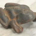 Lot 068 - Vintage Cast Iron Anatomically Incorrect Frog Paperweight With Female Genitalia And Breasts, Manufactured By C.I. Apps Co.