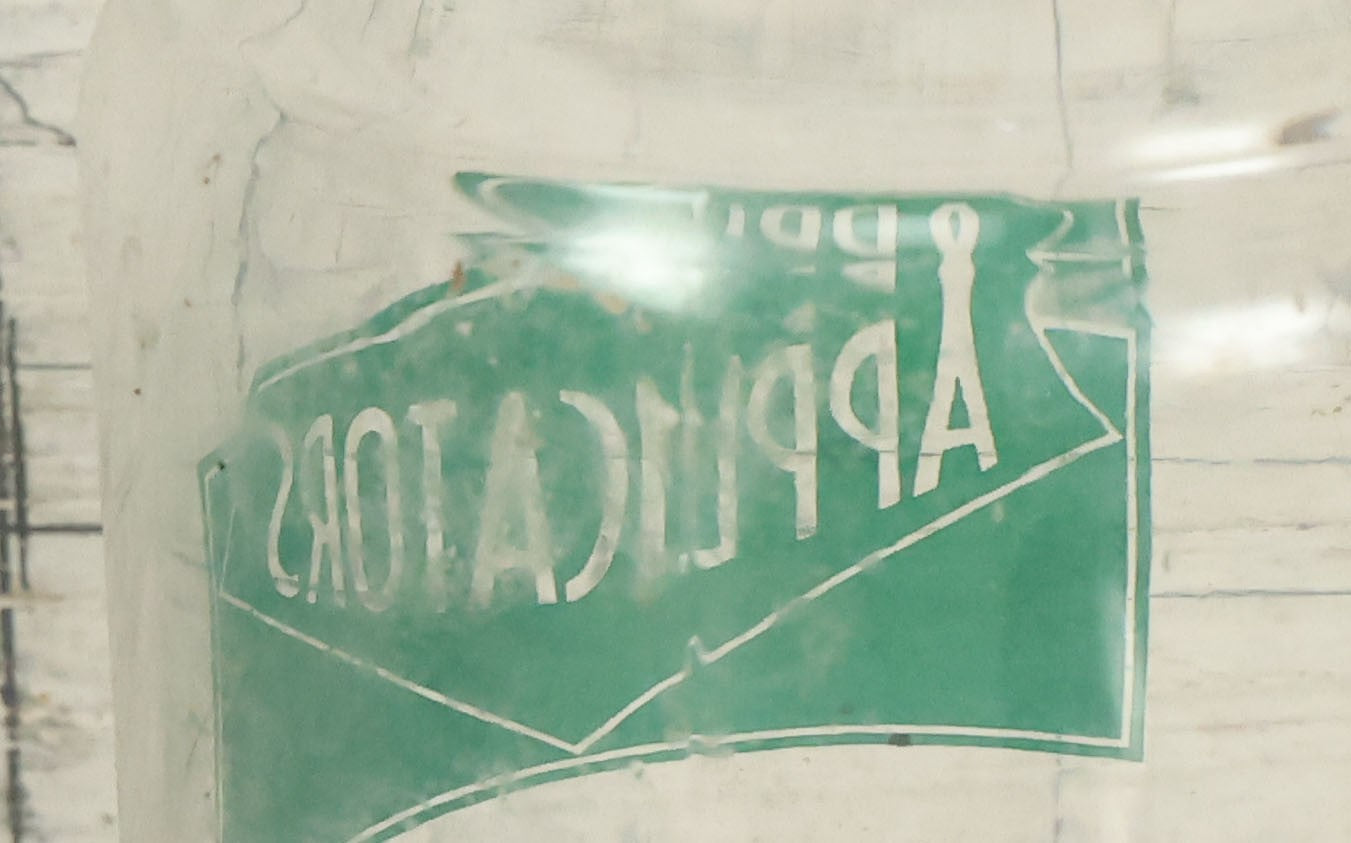 Lot 070 - Vintage Medical Doctors Office Applicators Glass Jar With Green Label And Lid, Manufactured By Profex, U.S.A.