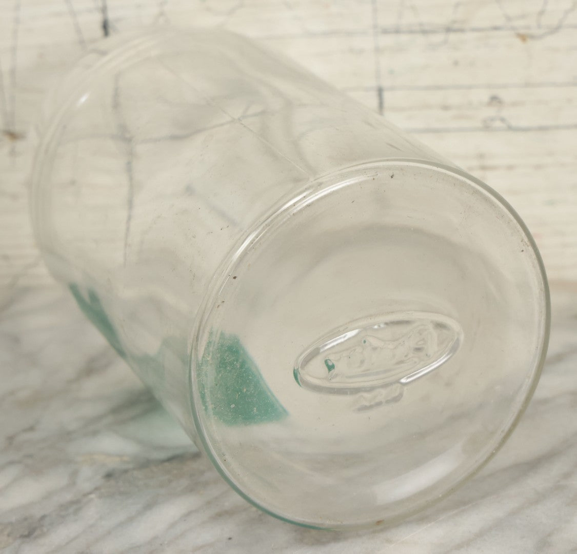 Lot 070 - Vintage Medical Doctors Office Applicators Glass Jar With Green Label And Lid, Manufactured By Profex, U.S.A.