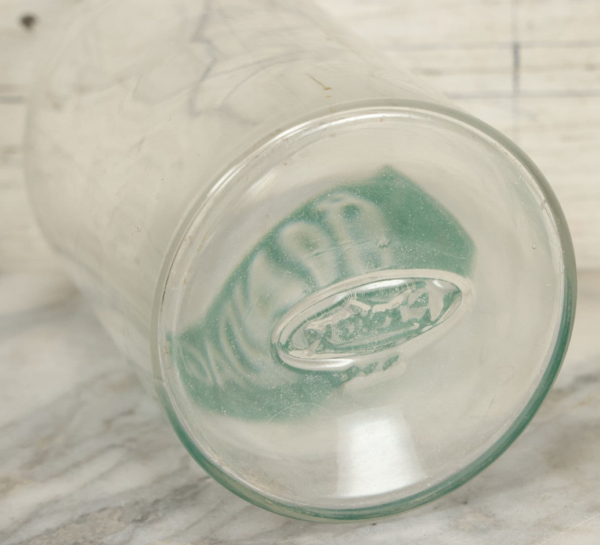 Lot 071 - Vintage Medical Doctors Office Bandages Glass Jar With Green Label And Lid, Manufactured By Profex, U.S.A.