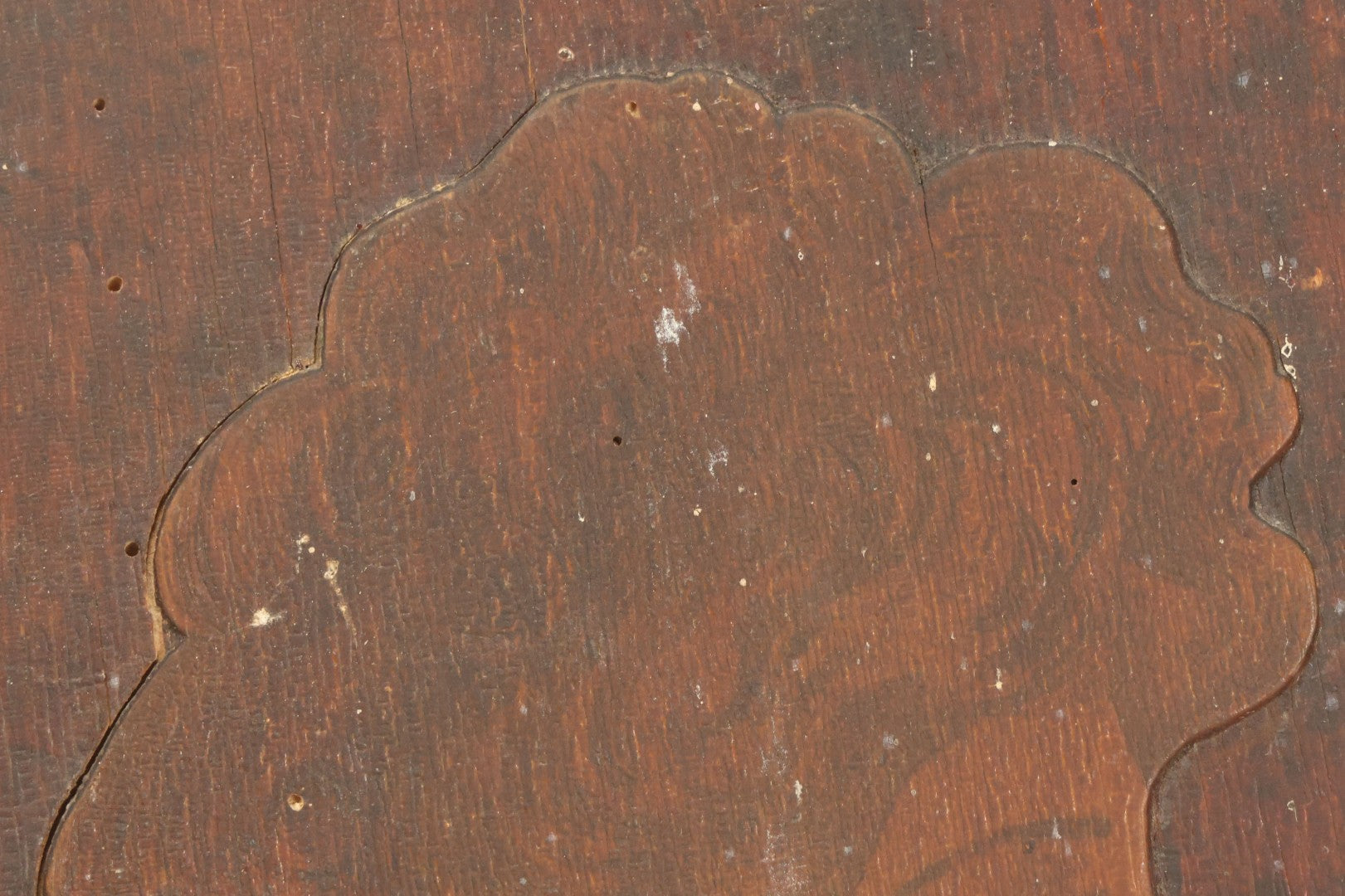 Lot 075 - Antique Wood Burned Pyrography Wall Hanging Panel Of Gibson Girl Style Woman With Rose, Flemish Art Co., New York, No. 861, Note Various Wear, 13-3/4" x 19"