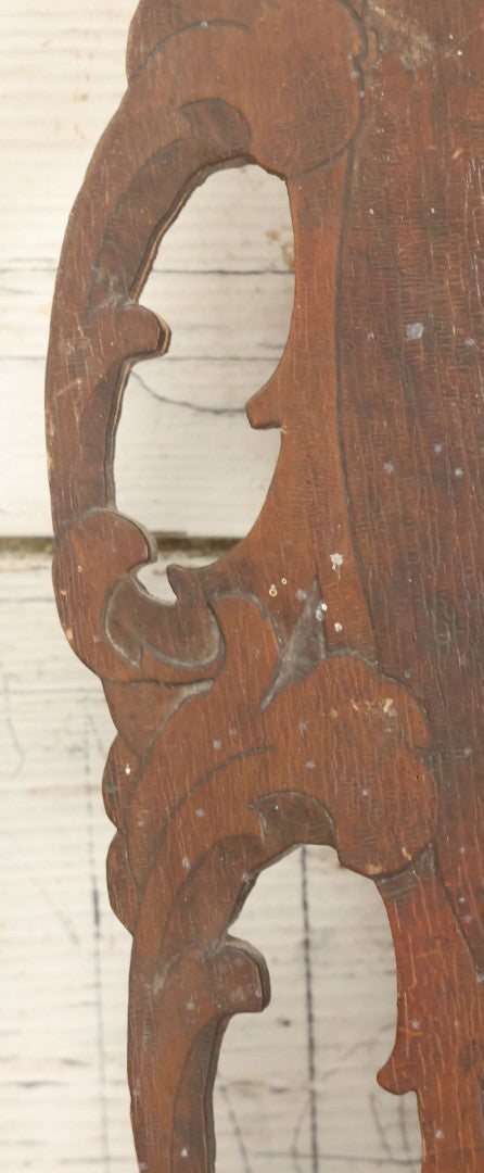 Lot 075 - Antique Wood Burned Pyrography Wall Hanging Panel Of Gibson Girl Style Woman With Rose, Flemish Art Co., New York, No. 861, Note Various Wear, 13-3/4" x 19"