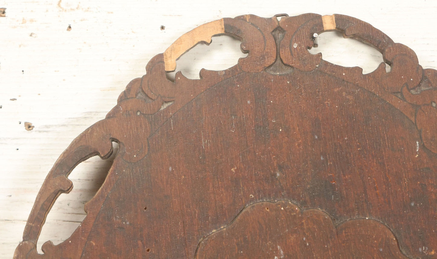 Lot 075 - Antique Wood Burned Pyrography Wall Hanging Panel Of Gibson Girl Style Woman With Rose, Flemish Art Co., New York, No. 861, Note Various Wear, 13-3/4" x 19"