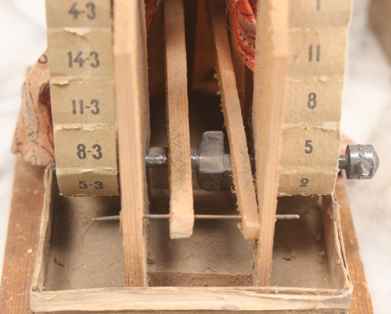 Lot 001 - Antique Handmade Manual Crank Math Teacher Automaton With German Bisque Doll Head By Lehmann & Company And Math Subtraction Problem Action, Moving Arms And Head