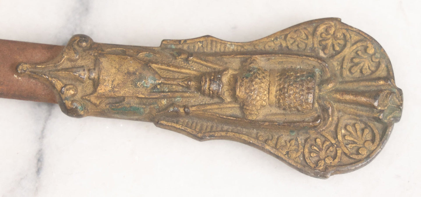 Lot 002 - Antique Fraternal "Select Knight" Masonic Ceremonial Presentation Sword, With Skeleton Hand, Eagle, And Axes Motifs, Manufactured By Parson And Co. St. Louis Missouri