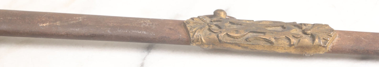 Lot 002 - Antique Fraternal "Select Knight" Masonic Ceremonial Presentation Sword, With Skeleton Hand, Eagle, And Axes Motifs, Manufactured By Parson And Co. St. Louis Missouri