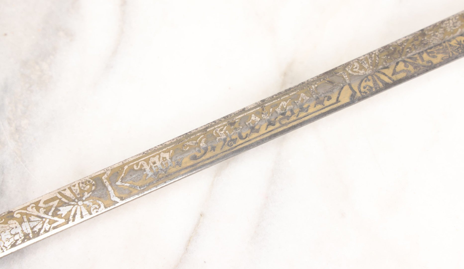 Lot 002 - Antique Fraternal "Select Knight" Masonic Ceremonial Presentation Sword, With Skeleton Hand, Eagle, And Axes Motifs, Manufactured By Parson And Co. St. Louis Missouri