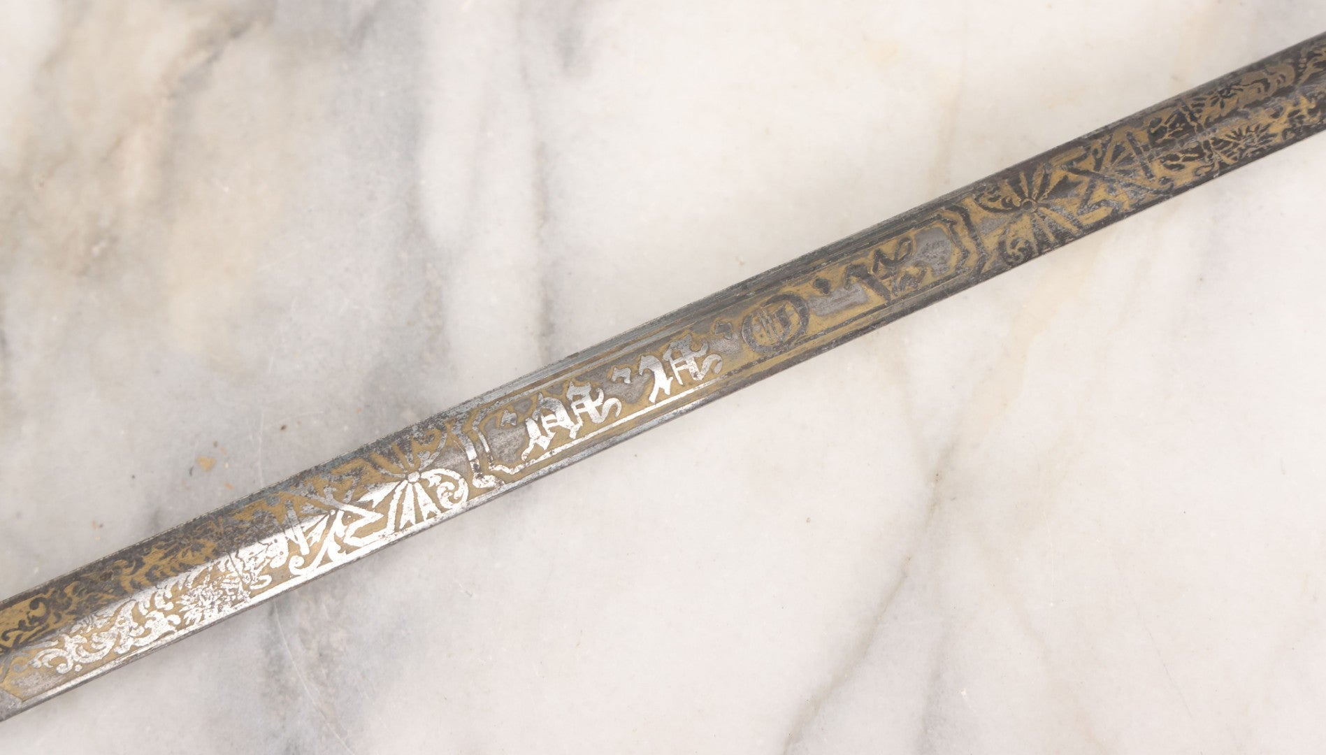 Lot 002 - Antique Fraternal "Select Knight" Masonic Ceremonial Presentation Sword, With Skeleton Hand, Eagle, And Axes Motifs, Manufactured By Parson And Co. St. Louis Missouri