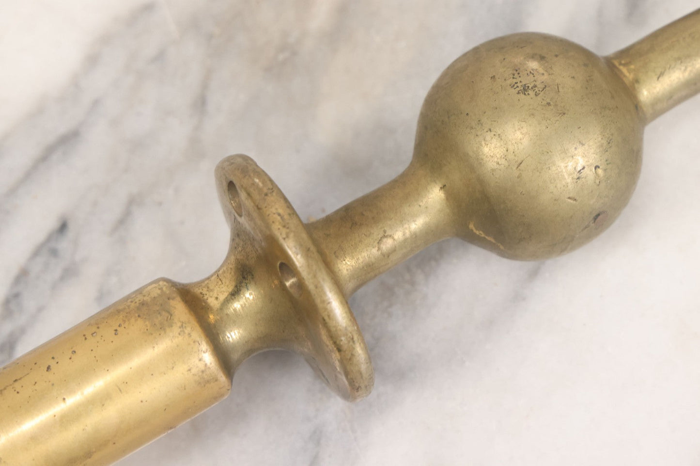 Lot 003 - Antique Solid Brass Fraternal Axe Shaped Flagpole Topper