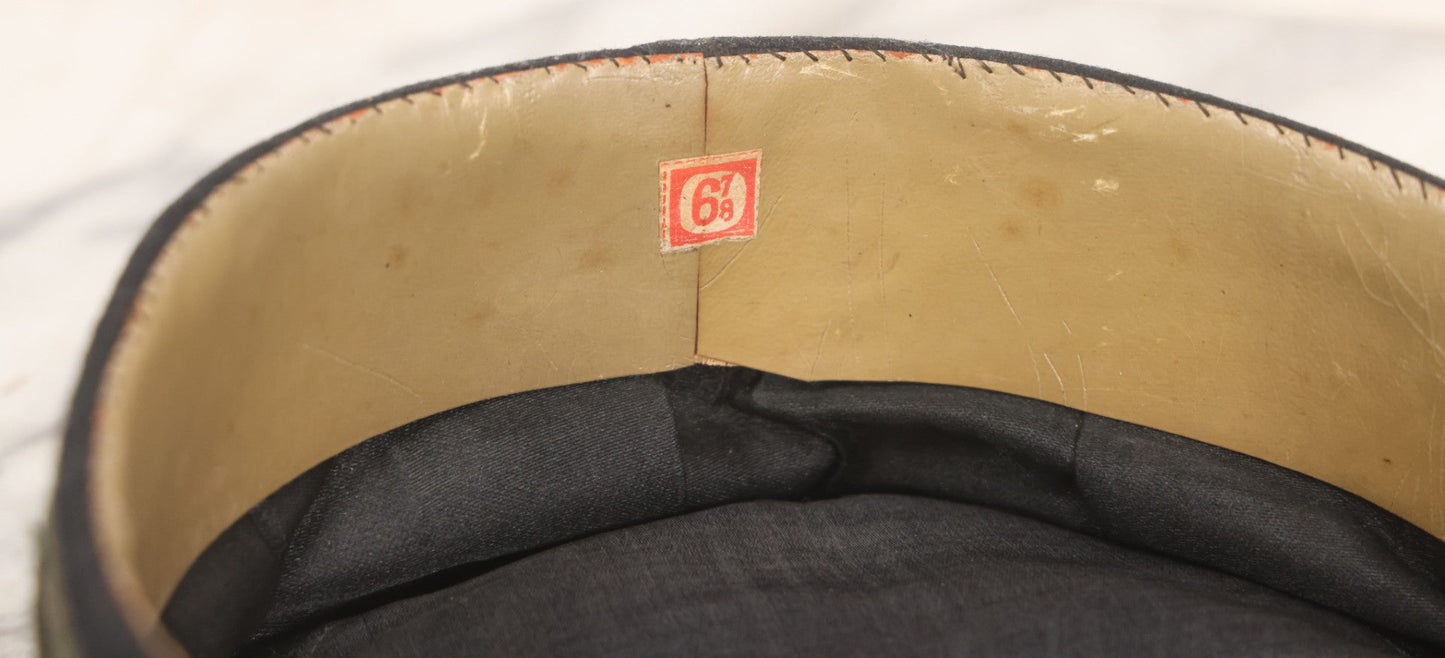 Lot 005 - Antique Odd Fellows I.O.O.F. Cap With Three Links Pin And Buttons, Lodge No. 110 Size 6-7/8, Manufactured By The Boston Regalia Co., Boston, Massachusetts