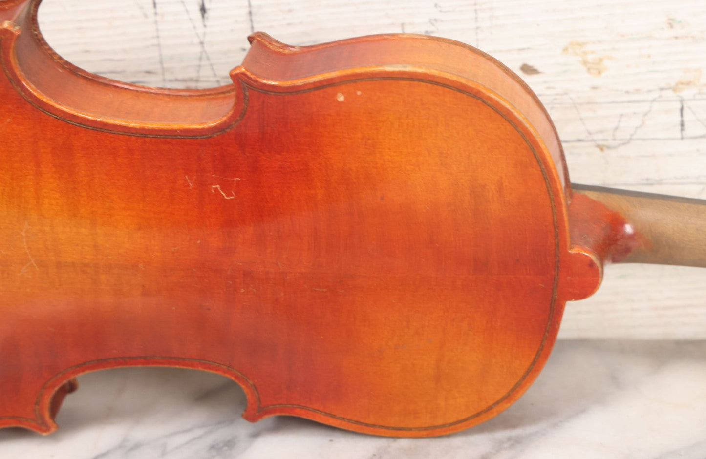 Lot 008 - Antique Violin In Case, Marked "Copy Of Antonius Stradivarius", With Bow And Accessories, As Found, In Need Of Restoration