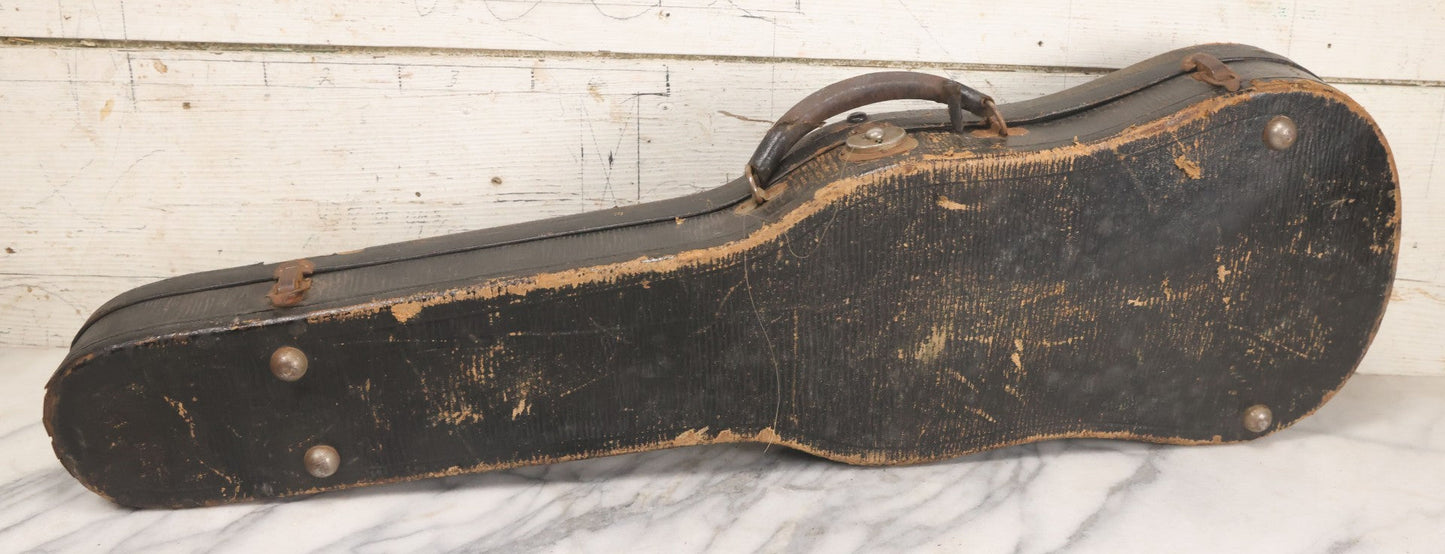 Lot 008 - Antique Violin In Case, Marked "Copy Of Antonius Stradivarius", With Bow And Accessories, As Found, In Need Of Restoration