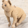 Lot 019 - Antique Straw Stuffed Cat Stuffed Animal Toy With Black Bead Eyes, Standing Pose, Note Holes And Wear
