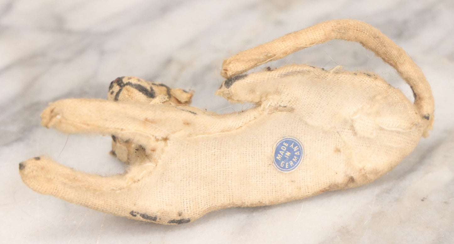 Lot 023 - Grouping Of Six Vintage Tiger Toys Including Five Felt Toys, Made In Germany, And One Wood And Masonite Toy