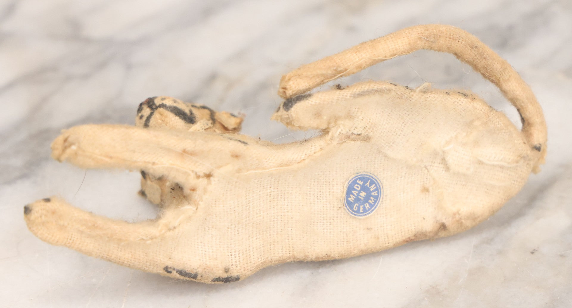 Lot 023 - Grouping Of Six Vintage Tiger Toys Including Five Felt Toys, Made In Germany, And One Wood And Masonite Toy