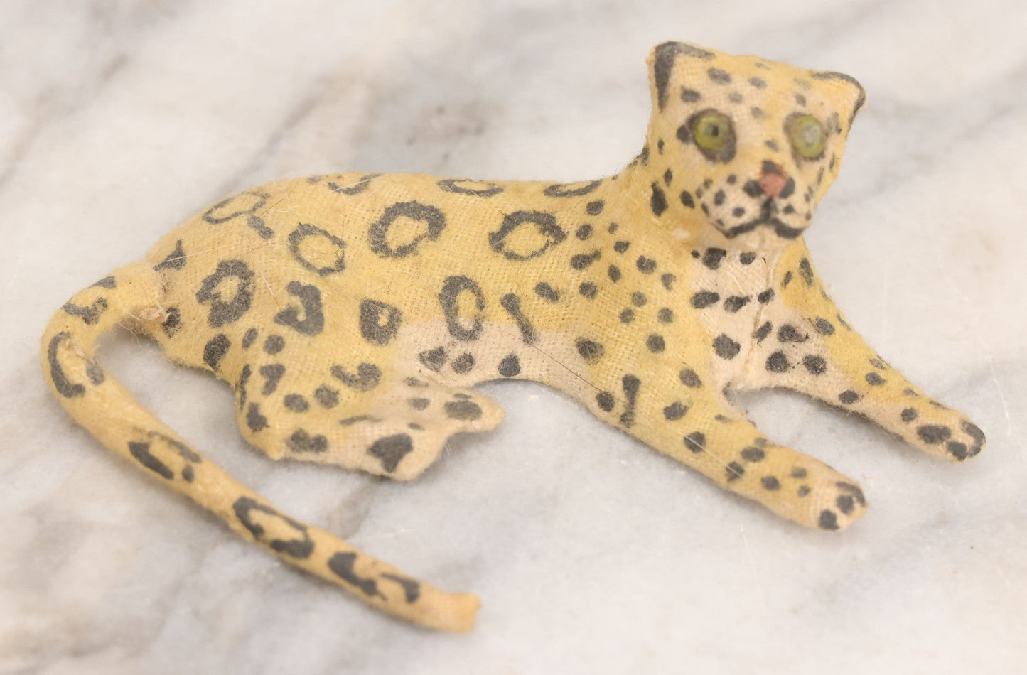 Lot 023 - Grouping Of Six Vintage Tiger Toys Including Five Felt Toys, Made In Germany, And One Wood And Masonite Toy