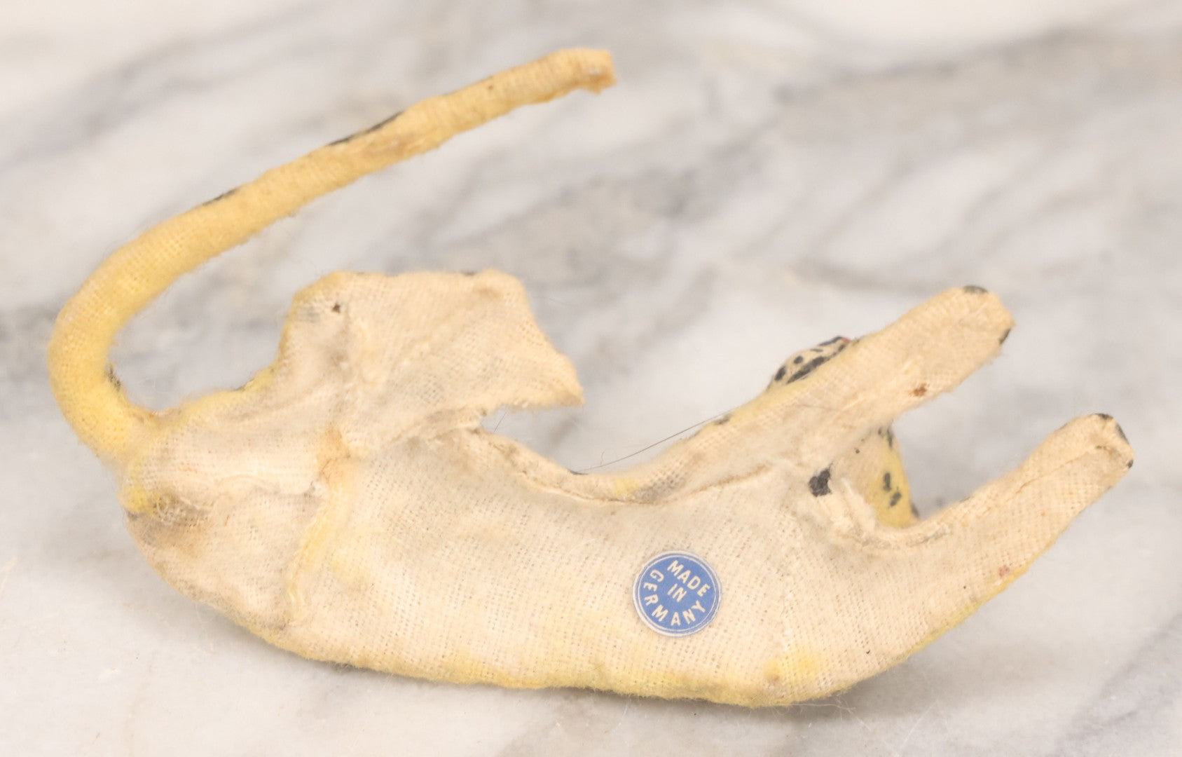 Lot 023 - Grouping Of Six Vintage Tiger Toys Including Five Felt Toys, Made In Germany, And One Wood And Masonite Toy