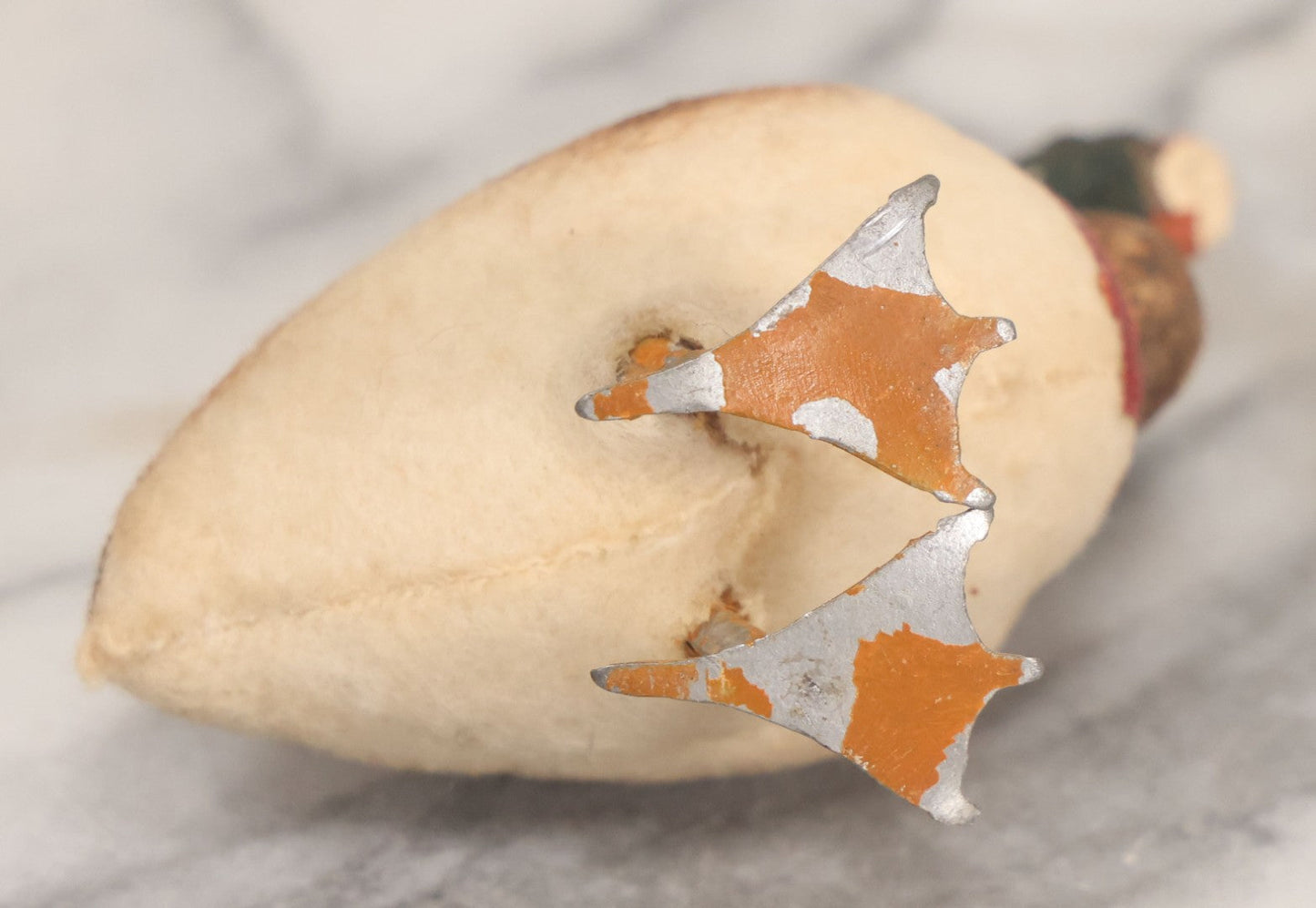 Lot 028 - Grouping Of Three Vintage Bird Toys, Including Duck Nodder With Broken Beak, Pheasant, And Peacock, Mixed Materials (Chalkware/Plaster, Composition), Note Wear And Tear