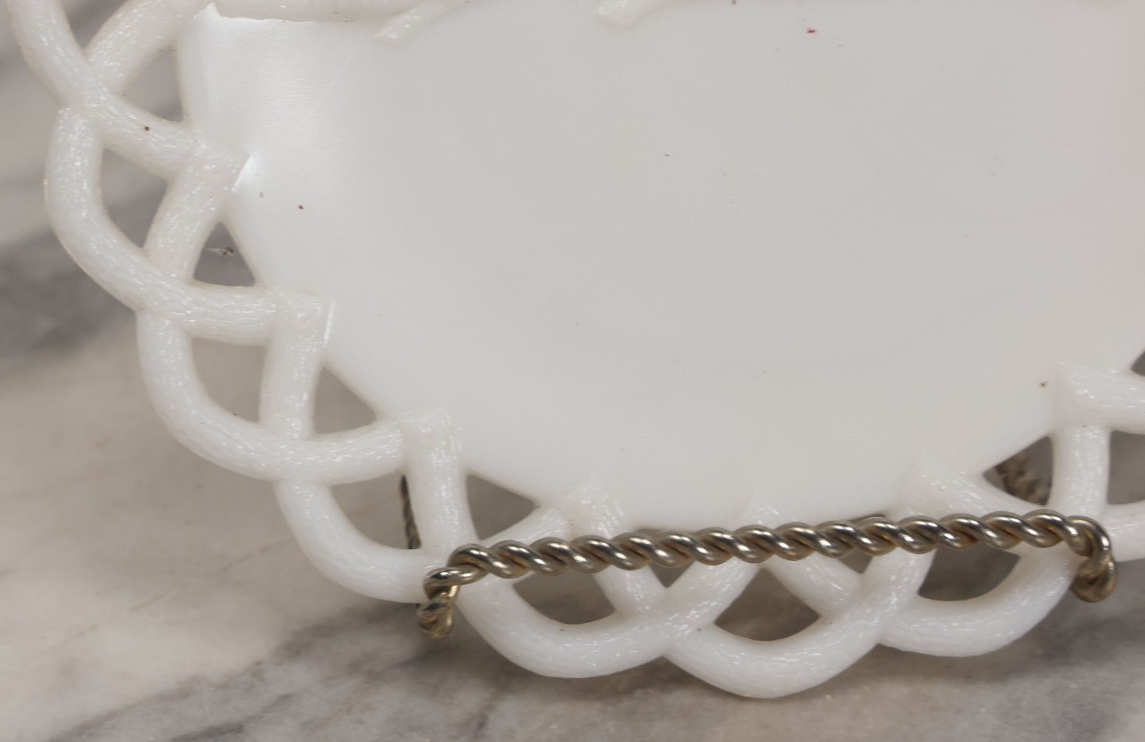 Lot 037 - Antique Westmoreland Milk Glass Character Plate With Three Owls, Marked Patented July 2, 1901