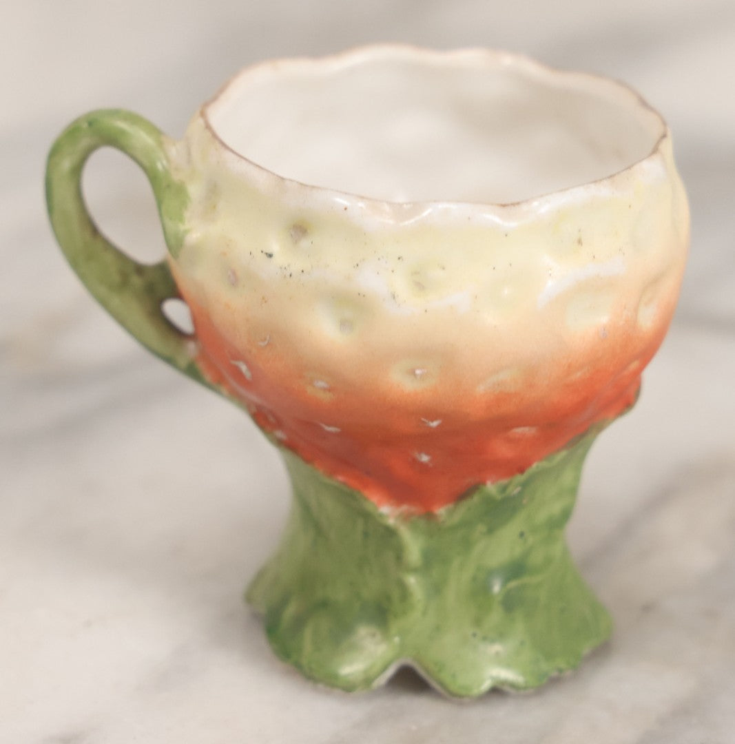 Lot 038 - Pair Of Porcelain Tea Party Pieces Including Little Jack Horner Creamer, And Strawberry Teacup