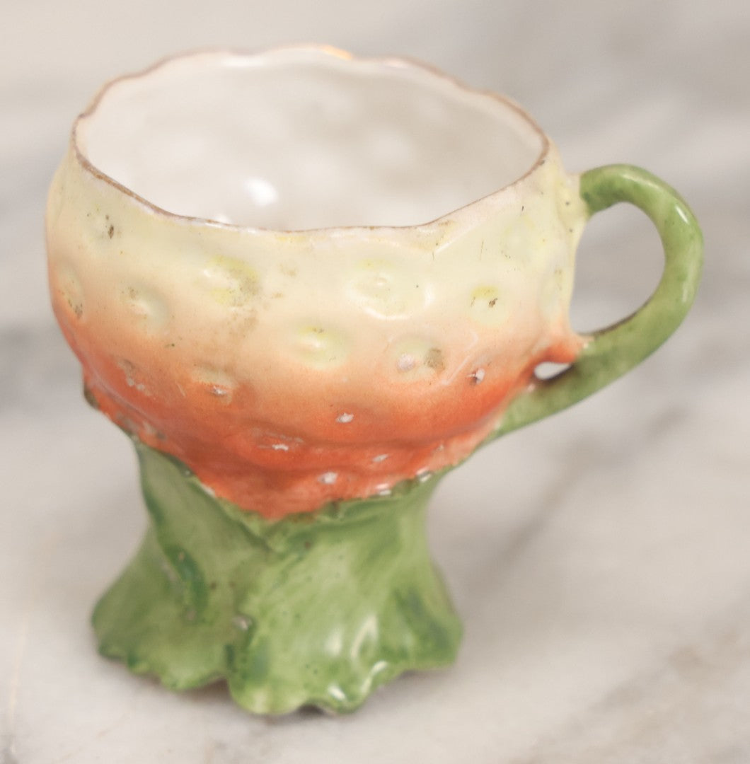 Lot 038 - Pair Of Porcelain Tea Party Pieces Including Little Jack Horner Creamer, And Strawberry Teacup