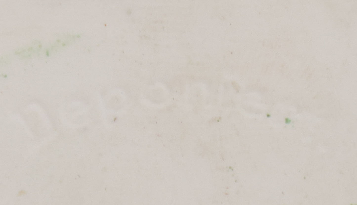 Lot 041 - Antique Art Nouveau Porcelain Wall Pocket With Hand Painted Roses, By Royal Bayreuth, Bavaria, Marked "Deponiert"