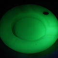 Lot 045 - Vintage Uranium Slag Glass Circle Cigarette Ashtray, Glows Under Blacklight