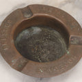 Lot 046 - Vintage Pressed Copper Advertising Cigarette Ashtray By Hopedale Pressed Metal Co., Hopedale, Massachusetts