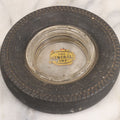 Lot 047 - Vintage Novelty Tire Advertising Ashtray For The General Tire Company, With Reverse Painted Logo, Note Wear And Tear, Paint Speckling Throughout